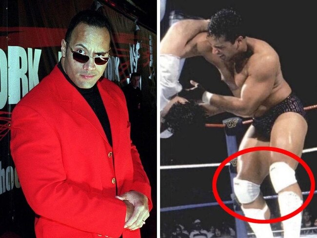 The Rock debuted in borrowed gear.