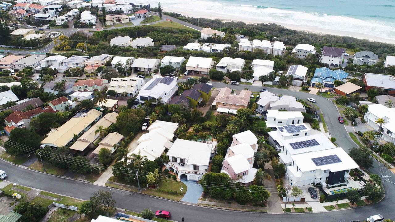 Other duplexes surround 6 Margit Cres in Sunrise Beach. Picture: Patrick Woods.