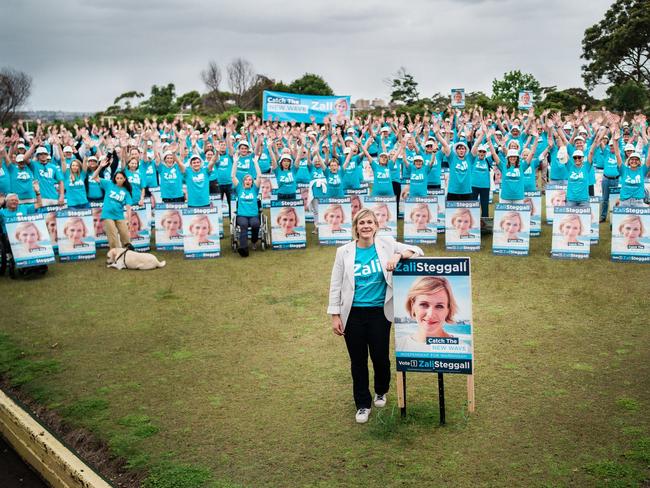 The potentially damaging headlines come as she prepares her re-election campaign at the upcoming election. Picture: Facebook (Zali Steggall)