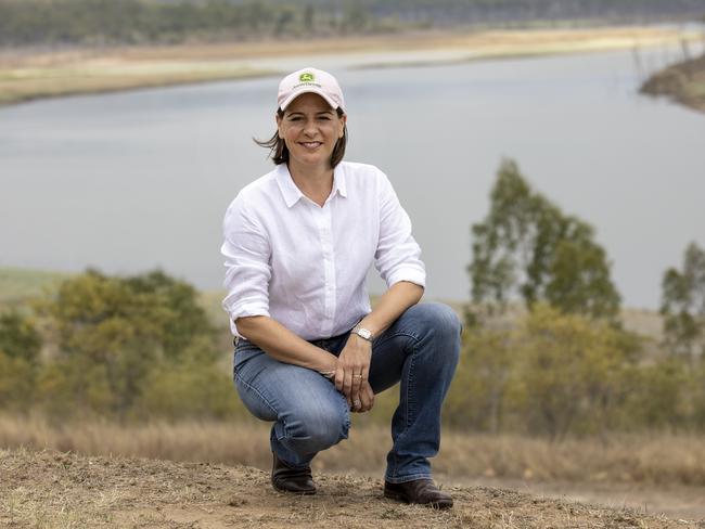 Queensland opposition leader Deb Frecklington at Paradise Dam. Picture: NCA NewsWire/Sarah Marshall