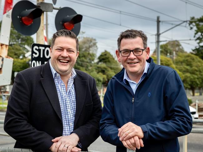 Will Fowles and Daniel Andrews pictured in 2022.