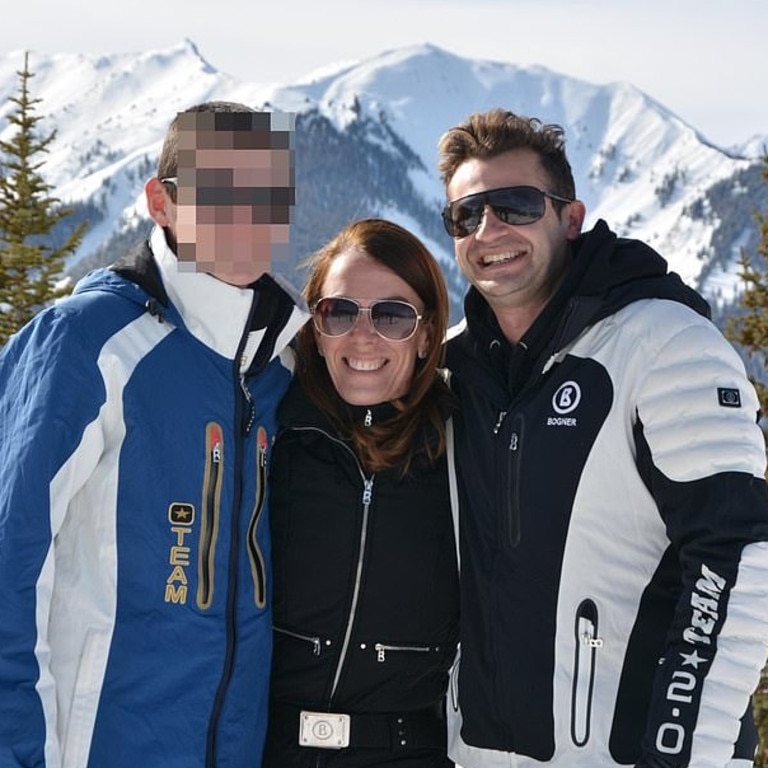 Melissa and Anthony on a skiing holiday.