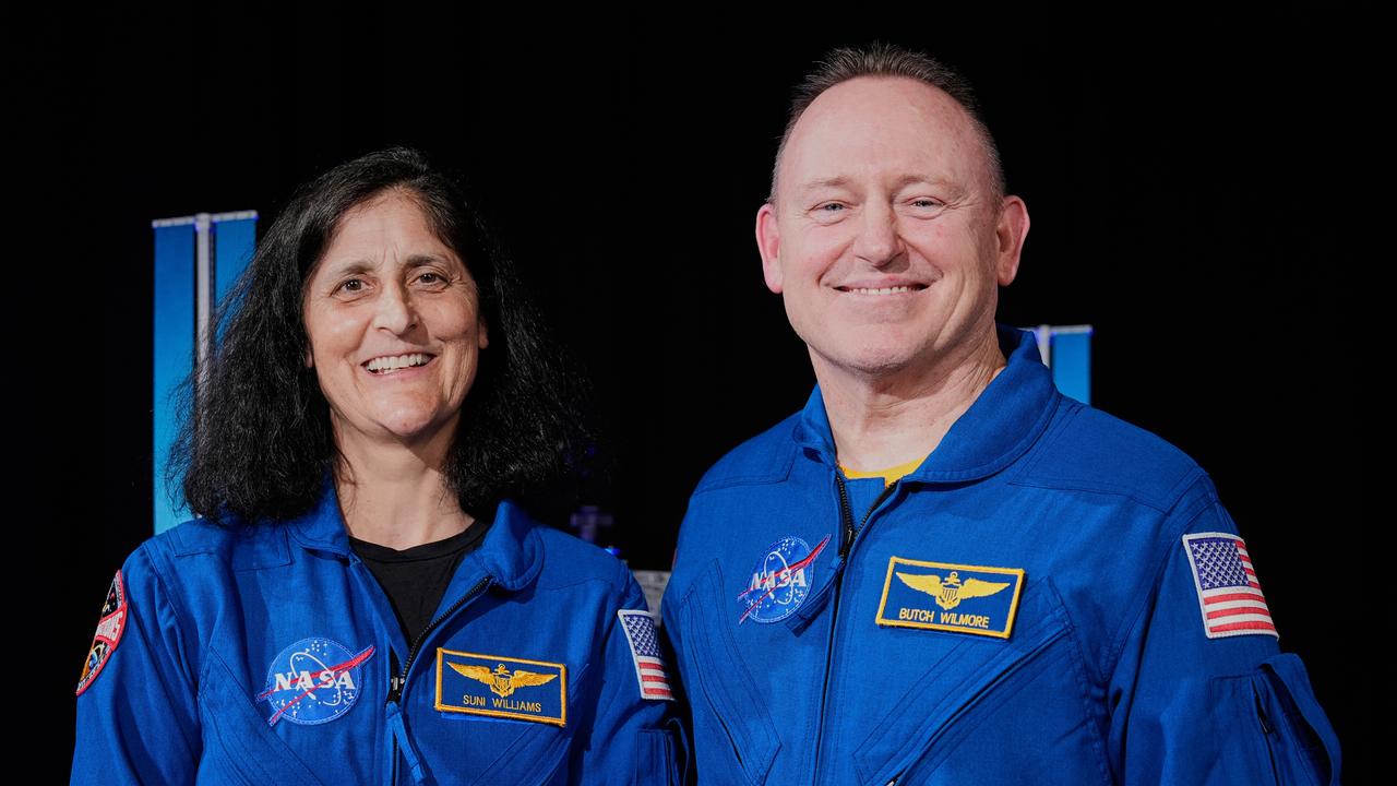 Astronauts Suni Williams (L) and Butch Wilmore (R) were stuck in space for nine months. Picture: AP Photo/Ashley Landis