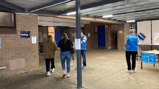 There weren’t many later afternoon stragglers at Elizabeth Macarthur High School.