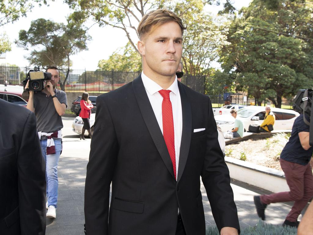 Jack de Belin enters Wollongong Local Court for the opening day of his sexual assault trial. Picture: NCA NewsWire/Simon Bullard