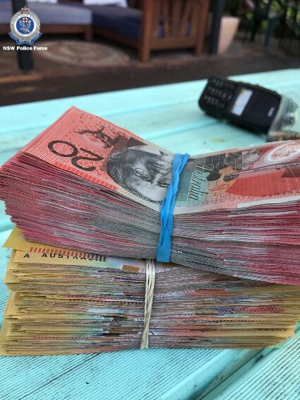 Cash found by Tweed/Byron Police District’s Proactive Crime Team at Glengarrie property.