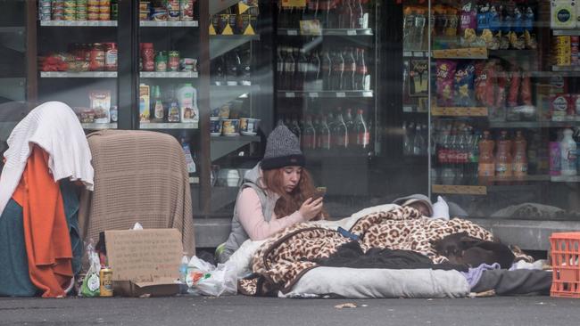 A large number of homeless people are seeking housing in Melbourne.