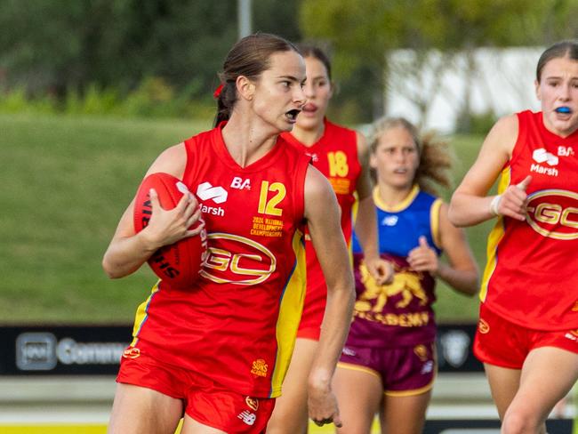 Gold Coast Suns under-16 women's development player Jessica Large. Picture: Ben Grimes.