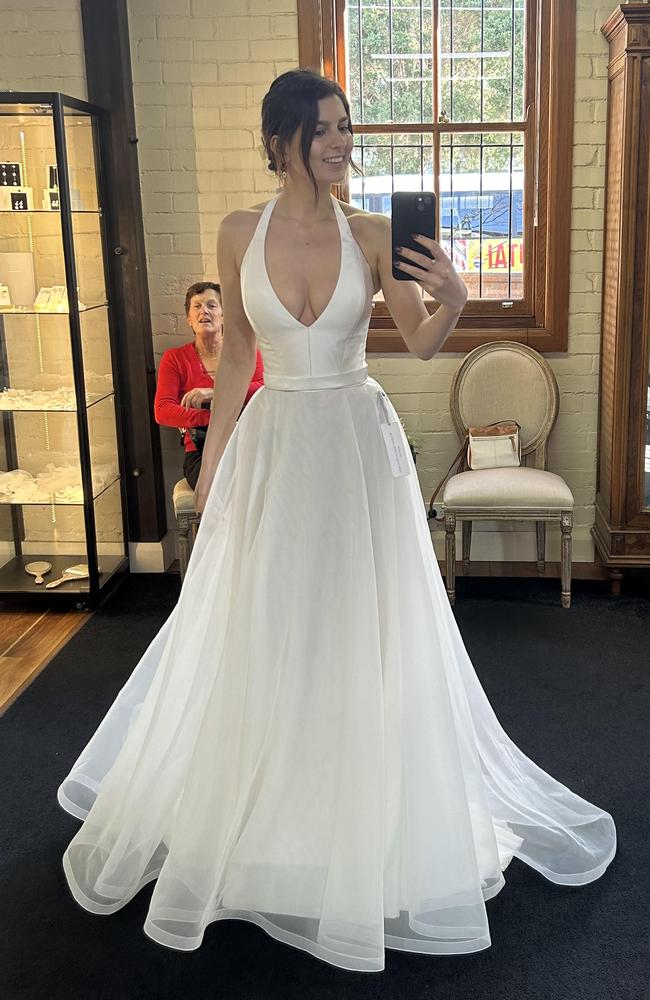 Bride-to-be's don't realise there is a fee to try on wedding dresses. Picture: News.com.au