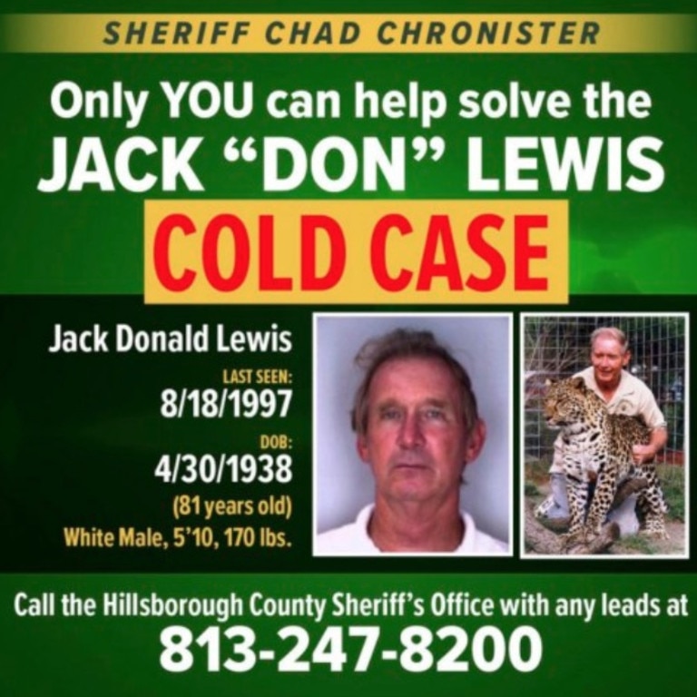 Don Lewis is still missing.