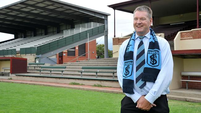 Peter Motley at the Unley ground named in his honour. Picture: Roger Wyman