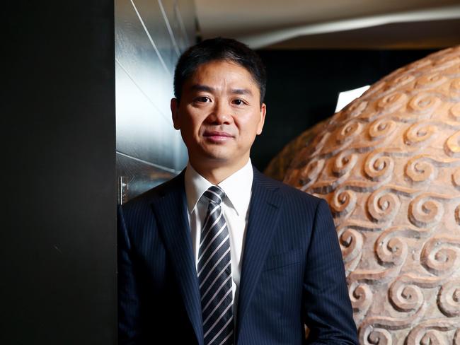 JD.COM chief and China's 9th richest man Richard Liu launches JD.com at the Grand Hyatt in Melbourne following the recent signing of the Australia-China FTA.