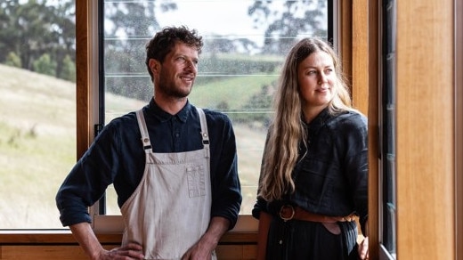 Van Bone head chef Timothy Hardy and restaurant manager Laura Stucken