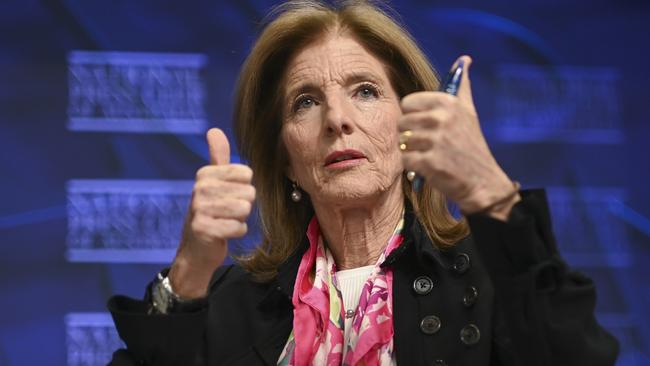 US Ambassador to Australia Caroline Kennedy addresses the National Press Club in Canberra. Picture: NewsWire / Martin Ollman