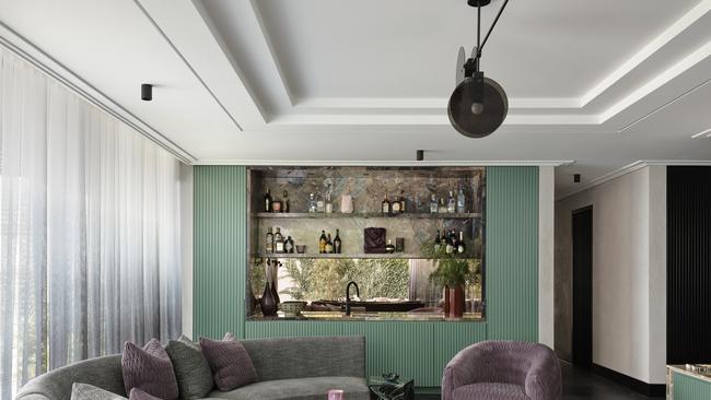 A home bar in Mosman designed by Greg Natale.