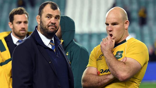 Michael Cheika and Stephen Moore were frustrated with some of the decisions.