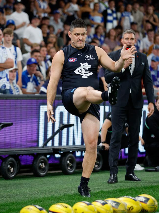 The real Brendan Fevola in action. Picture: Dylan Burns