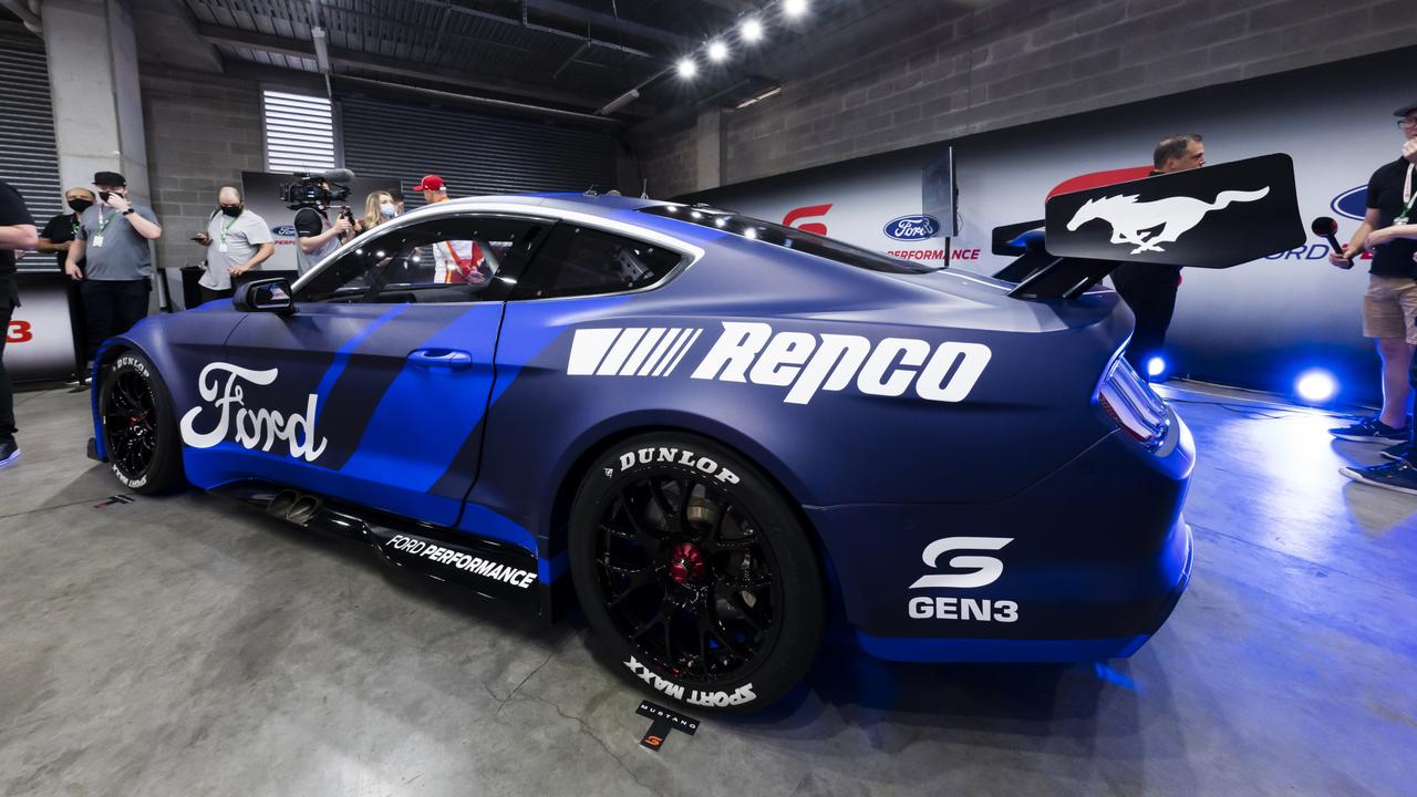 The GEN3 Ford Performance Mustang is unveiled. (Photo by Daniel Kalisz/Getty Images)