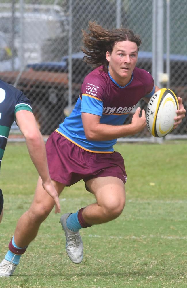 Isaac Fidock. QLD Rugby Union State Championships (17-18 years boys) at the Townsville Sports Precinct. Friday May 23. South Coast against Metro North. Picture: Evan Morgan
