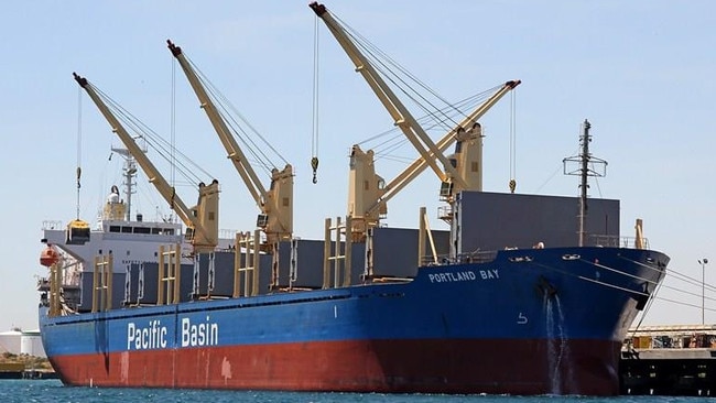 Bulk carrier The Portland Bay is being tugged back out to sea after fears it would be shipwrecked off the Royal National Park.