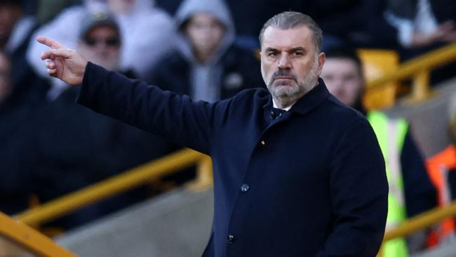 Tottenham Hotspur's Greek-Australian Head Coach Ange Postecoglou. Photo by Darren Staples / AFP.