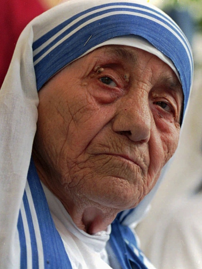 Mother Teresa is not technically a mum, but she mothered the world’s sick and poor while she was alive. Picture: AP Photo/file