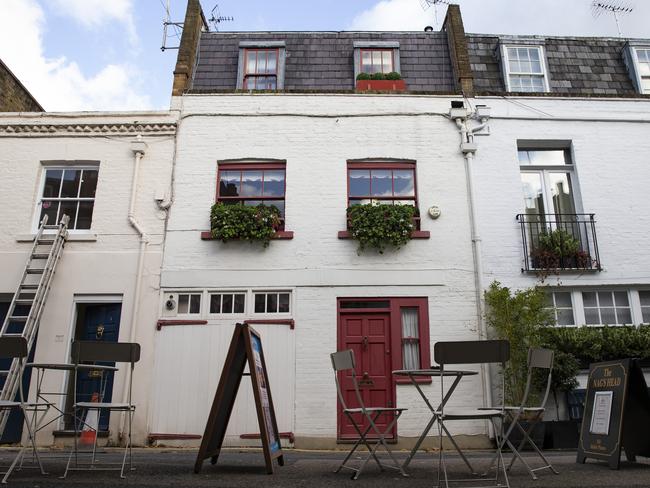 Ghislaine Maxwell's property in London, which has been linked to a photo of Prince Andrew and Virginia Giuffre Roberts. Picture: Getty Images