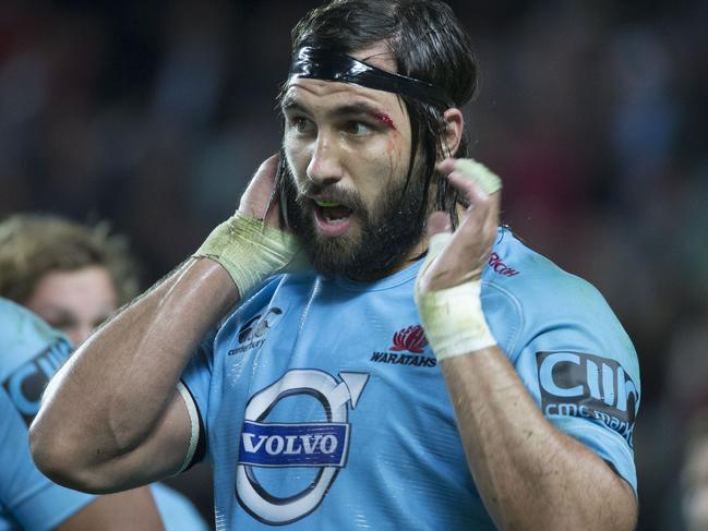 Jacques Potgieter of NSW. NSW Waratahs Vs QLD Reds, at Allianz Stadium on Saturday 13th June 2015. Pic: Mitch Cameron