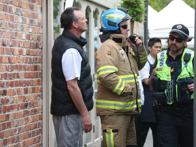 Fire at Botanica bar in Salamanca.  Tasmania Police and Tasmania Fire Service in attendance.  Picture: NIKKI DAVIS-JONES