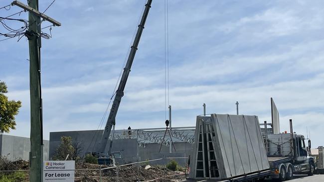 Work has started on the industrial units pictured here from Johnson Rd. Picture: NewsLocal