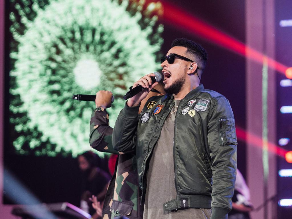 AKA p[performs in 2016. (Photo by RAJESH JANTILAL / AFP)