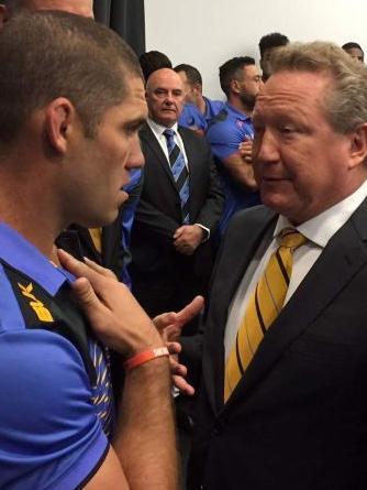 Matt Hodgson with Andrew Forrest after the decision. Picture: ABC Perth