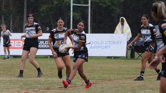 pre-season trial game between the Burleigh Bears and Tweed Seagulls at Piggabeen Oval. under-19s girls Burleigh Player No Tweed Player No Pic Mike Batterham