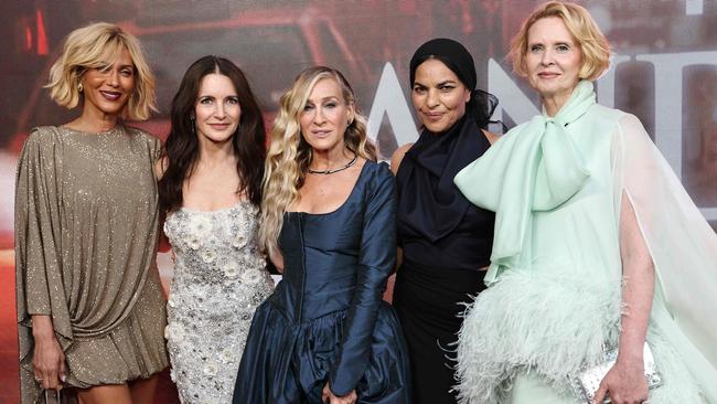 Nicole Ari Parker, Kristin Davis, Sarah Jessica Parker, Sarita Choudhury and Cynthia Nixon. Picture: Getty Images