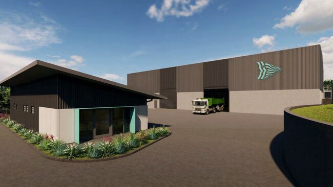 An artist’s impression of the proposed bioenergy facility.