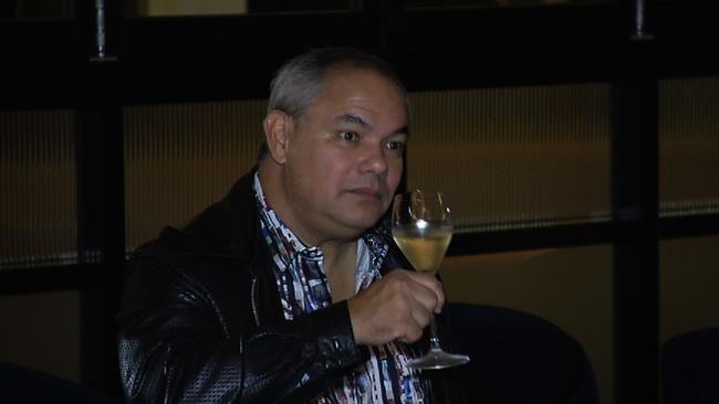 Mayor Tom Tate at Nineteen at The Star's midnight dinner marking the end of lockdown for Queensland.