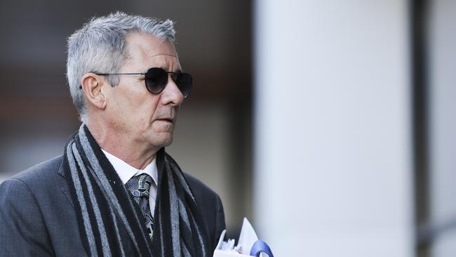 ACT Director of Public Prosecutions Shane Drumgold enters the inquiry in Canberra on Thursday. Picture: NCA NewsWire/ Dylan Robinson