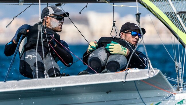 Sam and Will Phillips, one of multiple teams of siblings and cousins competing for Australia at the first European regatta of the year. Pic: Sailing Australia 