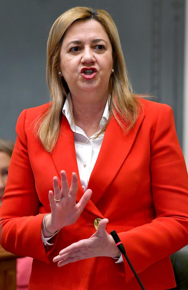 Premier Annastacia Palaszczuk in state parliament. Picture: NCA NewsWire/John Gass