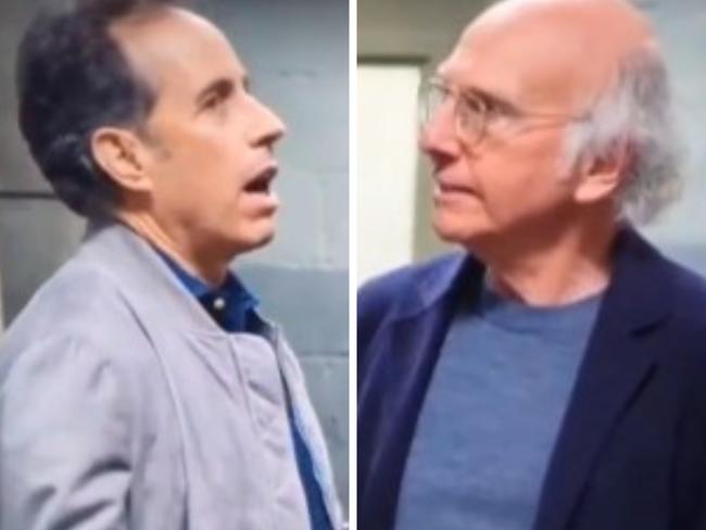 Jerry Seinfeld and Larry David.