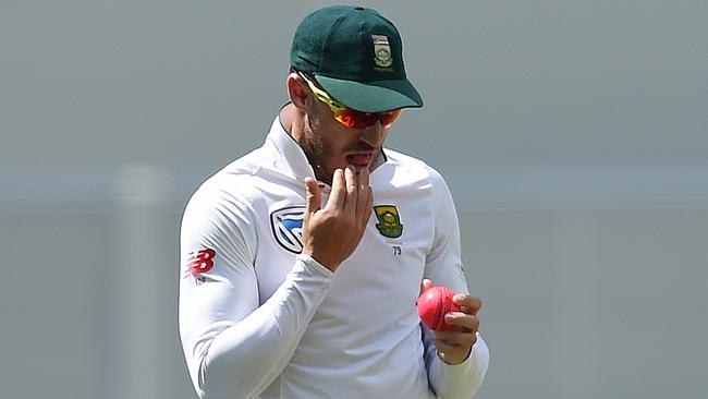 South African captain Faf du Plessis has taken a veiled swipe at Australia. Picture: AAP