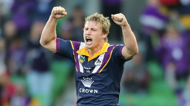 Brett Finch playing for the Storm in 2013. Picture: Getty Images