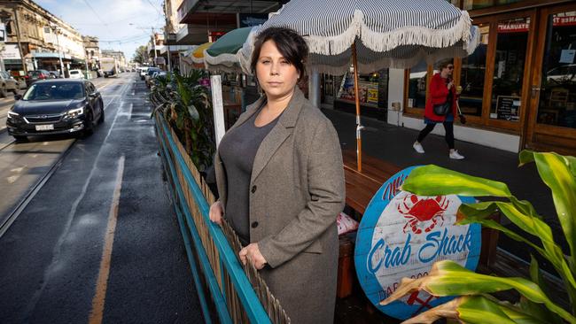 Yarra Council planned to slug restaurateur Katie Marron $5000 to use an outdoor dining space after she endured damaging lockdowns. Picture: Mark Stewart