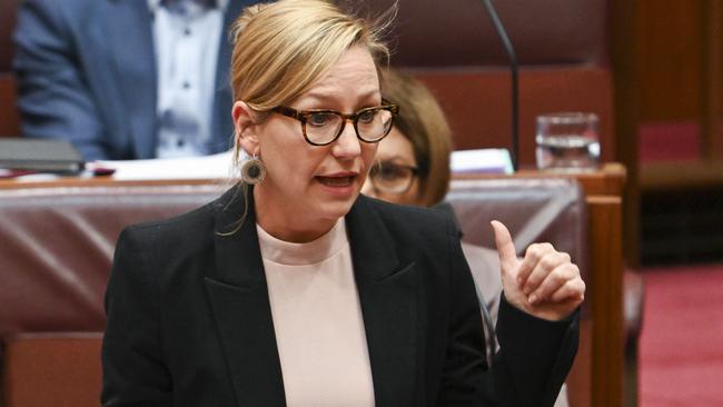 Greens Senator Larissa Waters called on both major parties should vote to discharge the Bill from further debate. Picture: NewsWire/ Martin Ollman