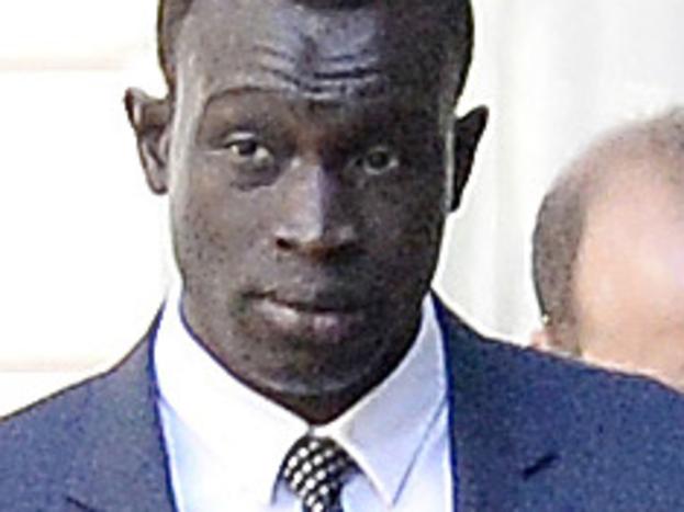 Majak Daw outside County Court. ID confirmed by journalist. Picture: Josie Hayden