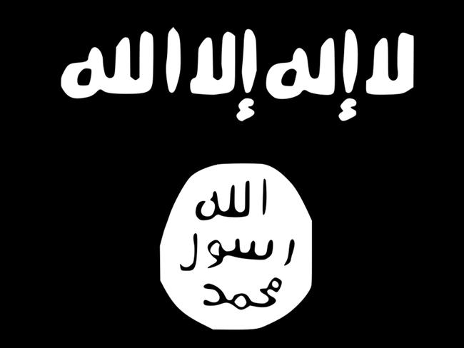 The flag used by the Islamic State group.