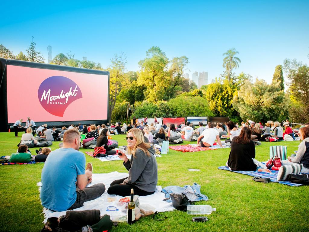 Take in a movie at the Moonlight Cinema.