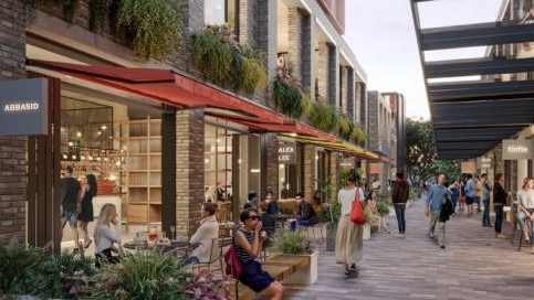 Artist impression of the retail food outlets in UNSW’s proposal.