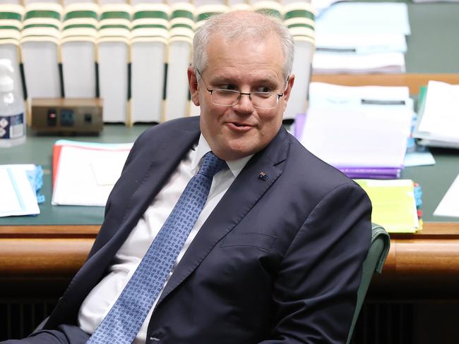 Scott Morrison during Question Time on Wednesday. Picture: NCA NewsWire / Gary Ramage