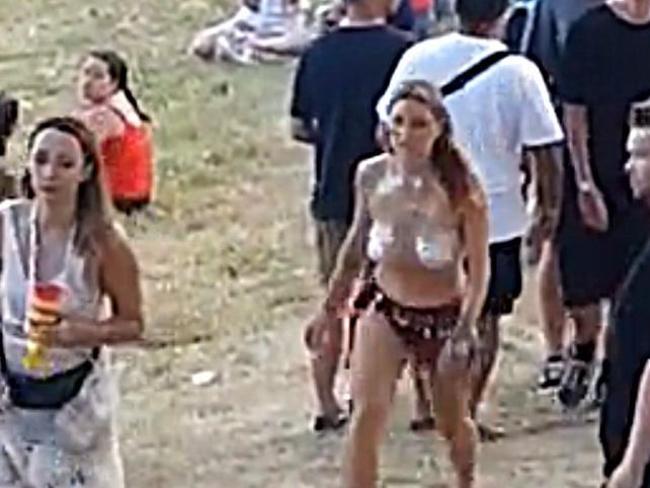 Madeline reacted furiously when a man grabbed her breast at the Rhythm and Vines festival.